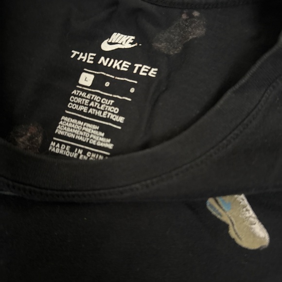 Nike Black Tee with Sneaker Design - Picture 4 of 4